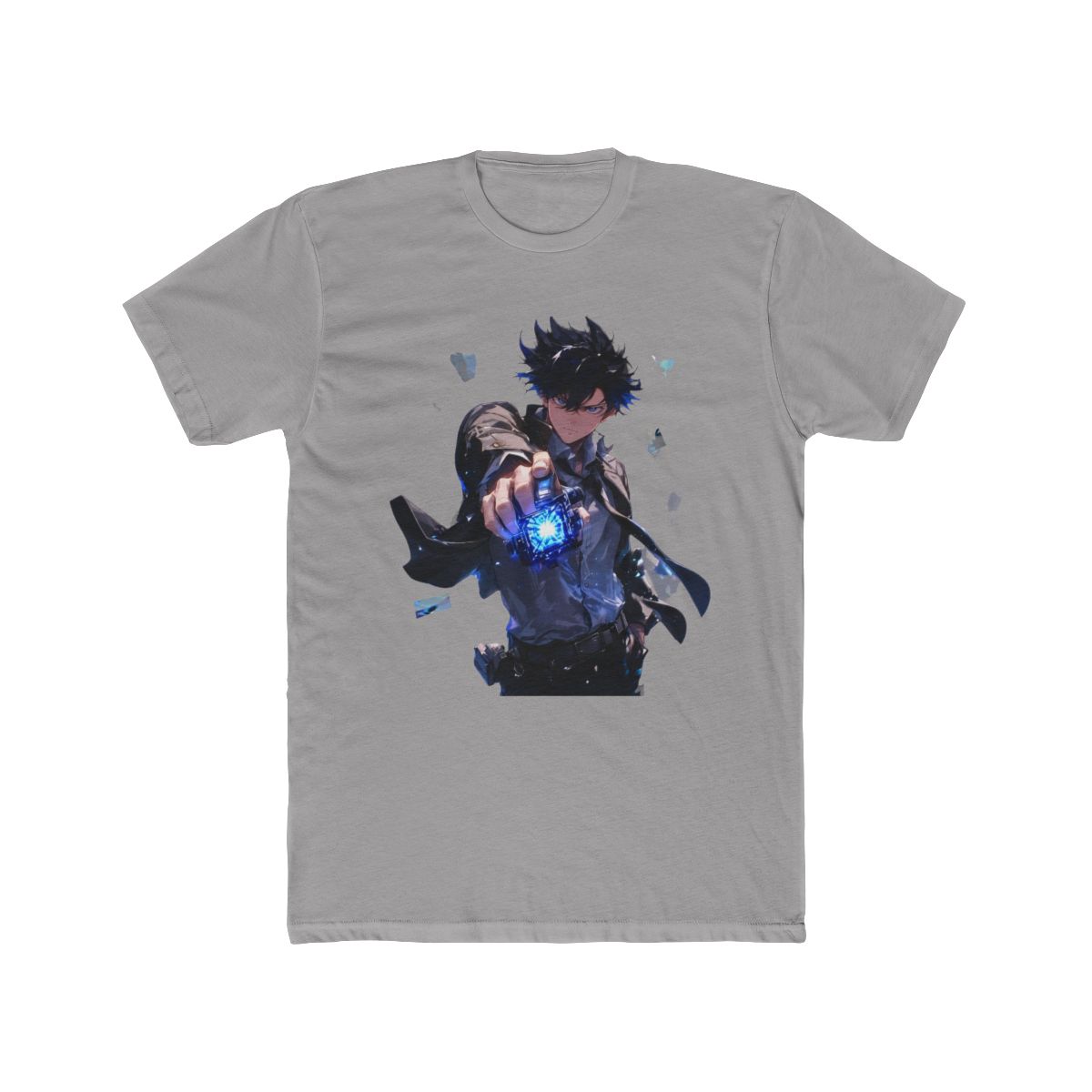 Nobuchika Ginoza Psycho Pass Cyberpunk Neon City Blue Glow | Psycho-Pass - Official T-Shirts merchandise