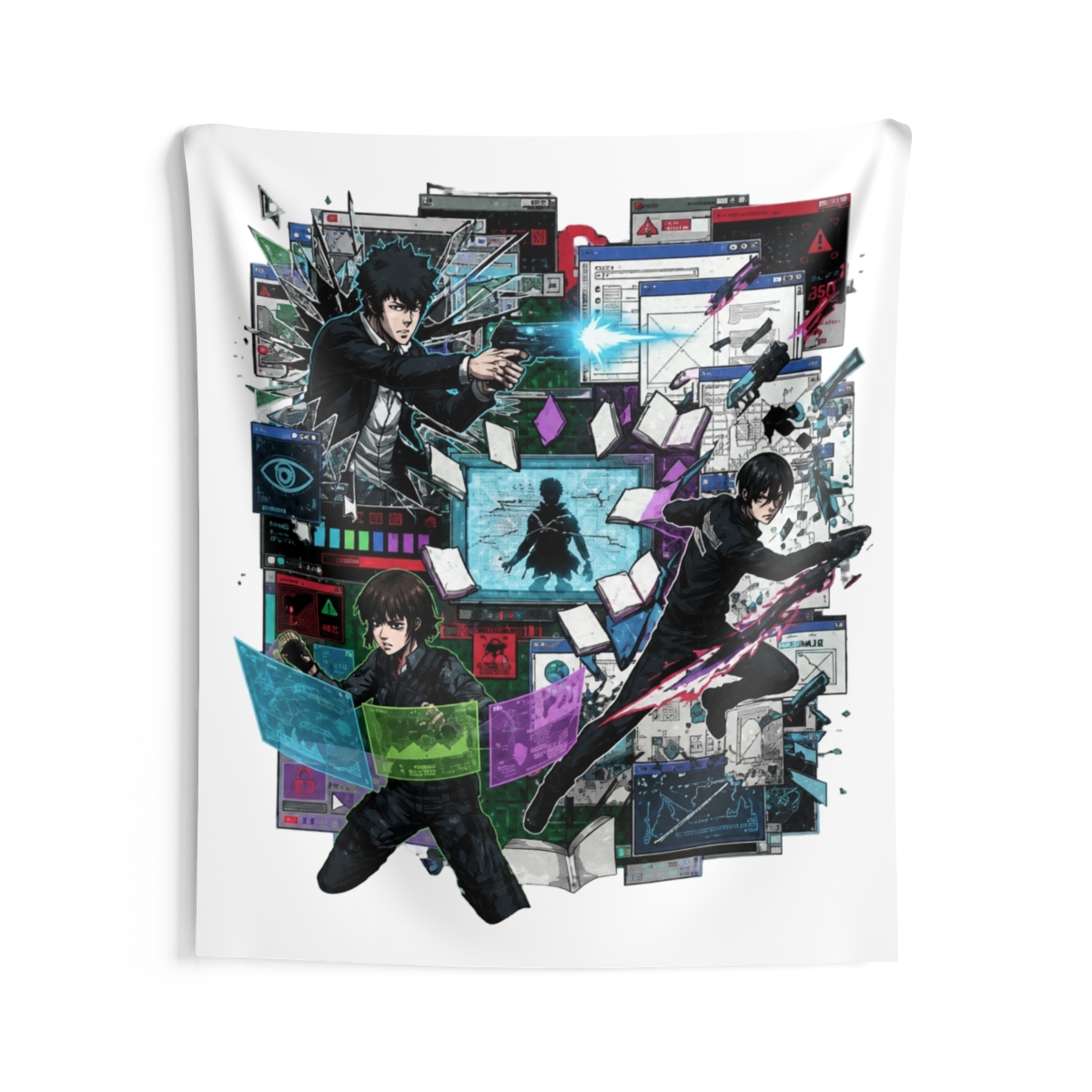 Psycho-Pass Characters Breaking Through Tapestry - alternate angle 5, merchandise