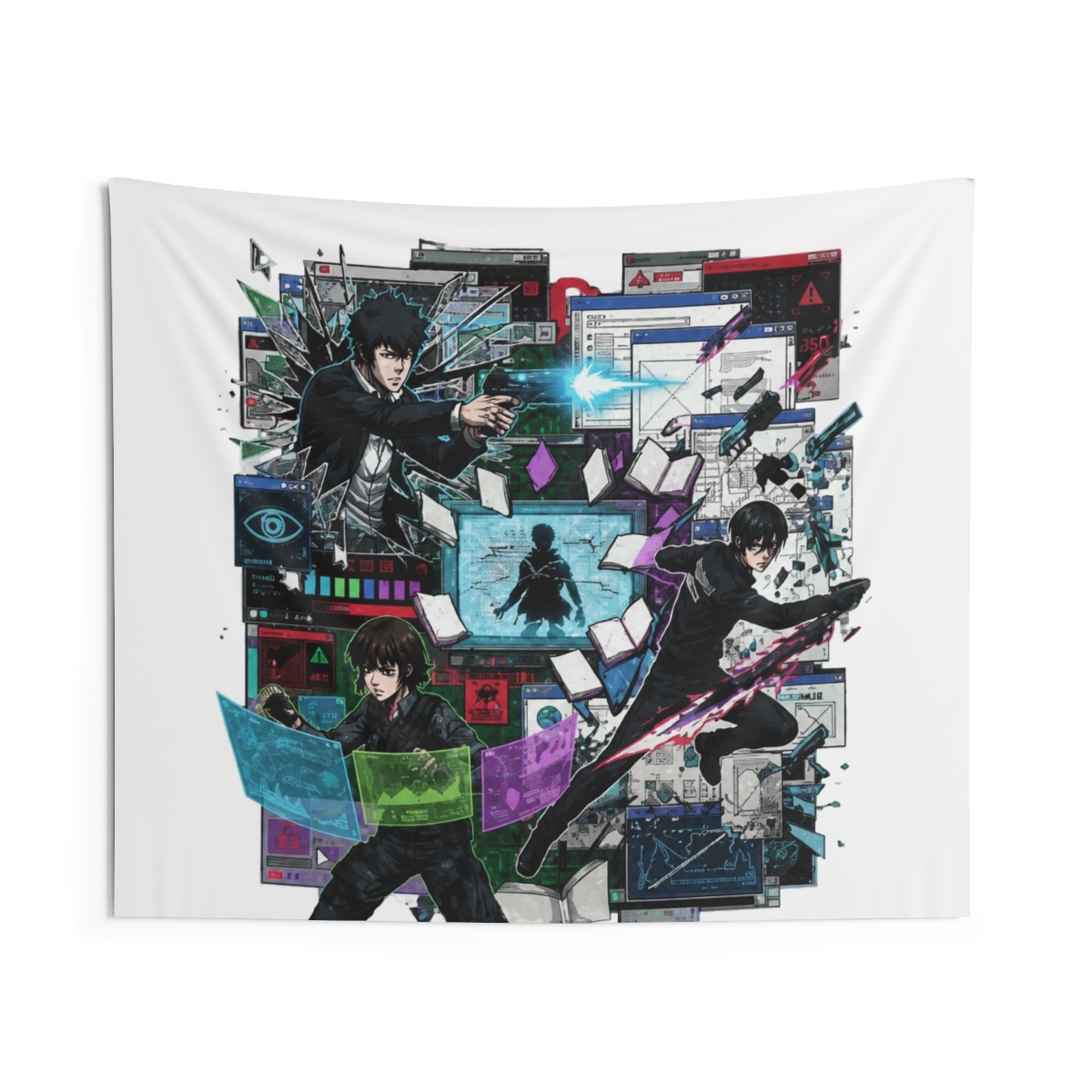 Psycho-Pass Characters Breaking Through Tapestry - alternate angle 3, merchandise