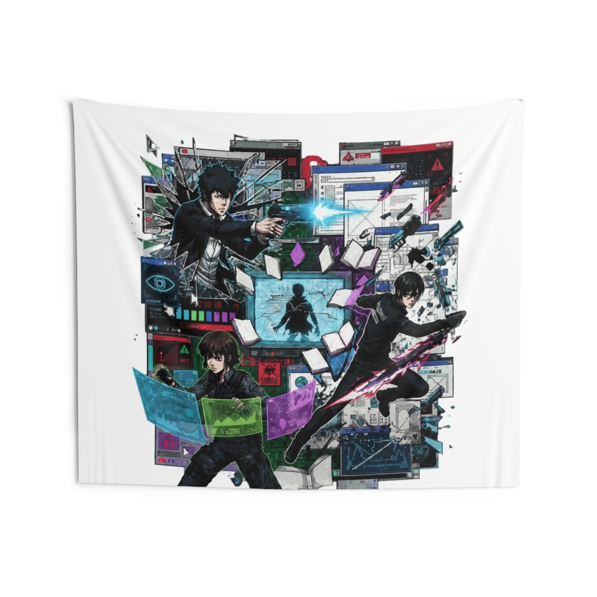 Psycho-Pass Characters Breaking Through Tapestry - alternate angle 4, merchandise
